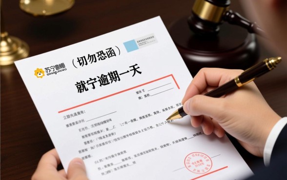 苏宁逾期一天发律师函怎么办