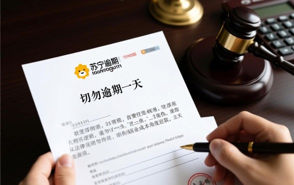 苏宁逾期一天发律师函怎么办