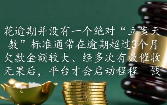 有钱花逾期多久可以立案成功