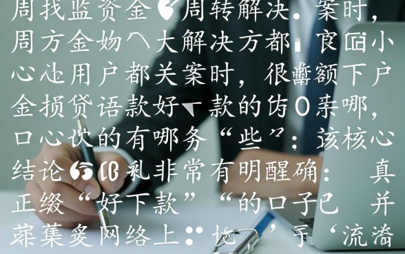 2026年好下款的口子有哪些