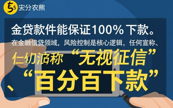 借钱软件真的能百分百下款吗