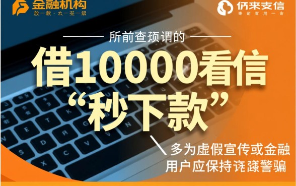 借10000不看征信秒下款是真的吗