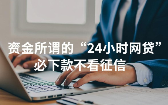 24小时网贷必下款不看征信是真的吗