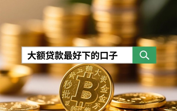 大额贷款最好下的口子是哪个