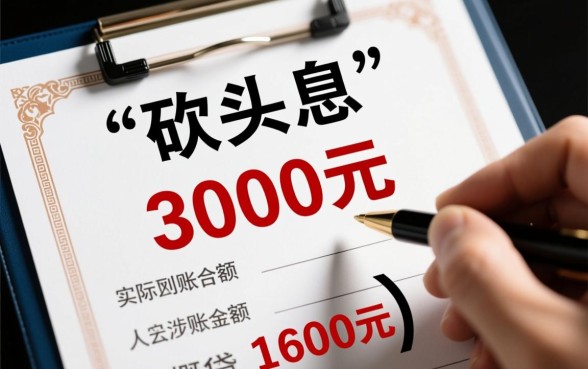 网贷借3000到账1600怎么回事