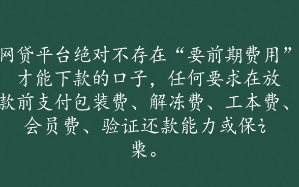 网贷要前期哪个口子才能贷款