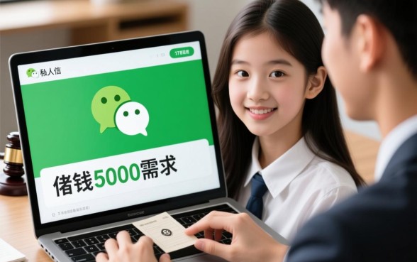 17岁怎么借5000微信