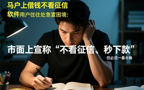 黑户马上借钱不看征信的软件有哪些