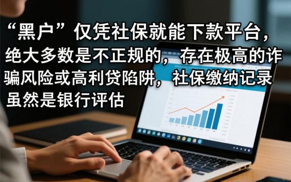 黑户用社保贷款的平台怎么样