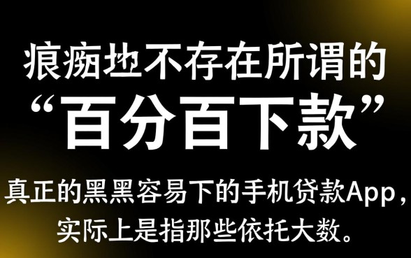 黑户容易下的手机贷款app有哪些