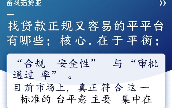 贷款正规又容易的平台有哪些