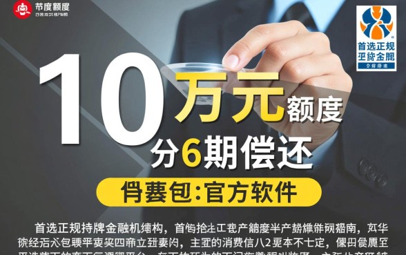 什么软件可以借10万分6期