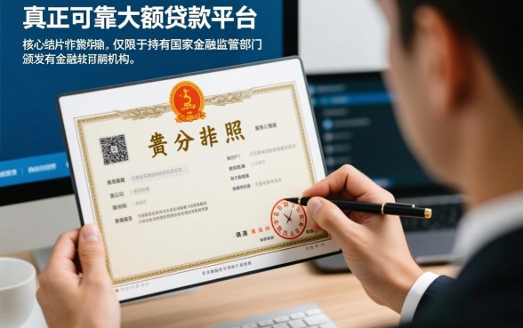 正规大额贷款平台有哪些可靠