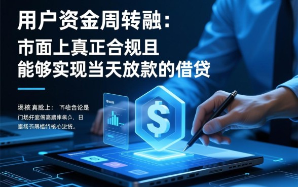 不查信用的借钱软件当天能放款吗