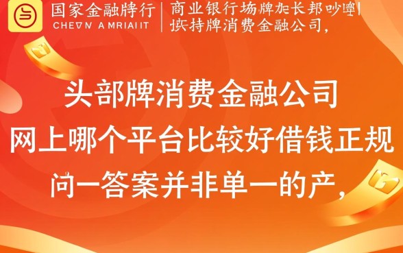 网上哪个平台比较好借钱正规