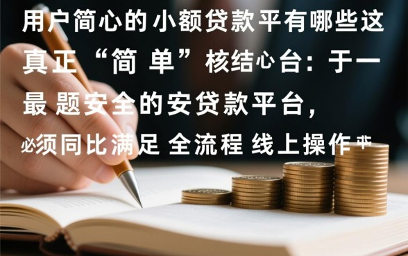 最简单的小额贷款平台有哪些