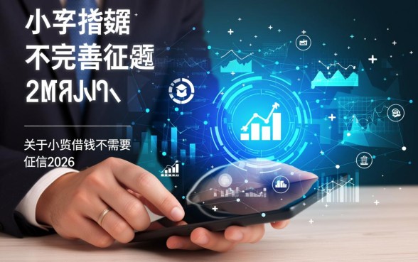 2026小额借钱不需要征信吗