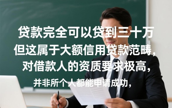 有私人贷款可以贷三十万的吗