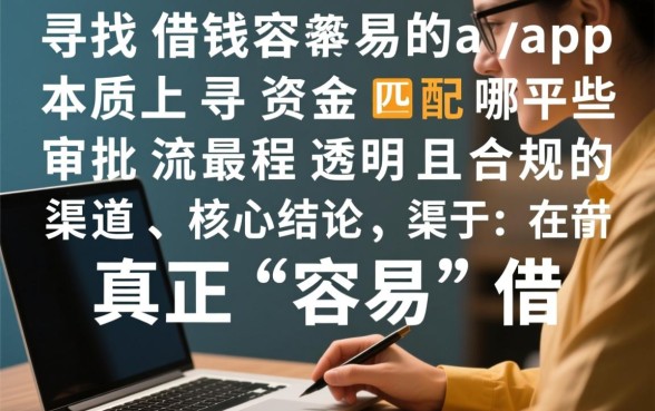 借钱容易的app有哪些平台