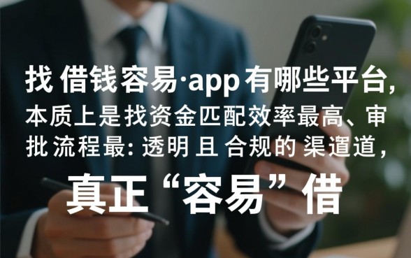 借钱容易的app有哪些平台