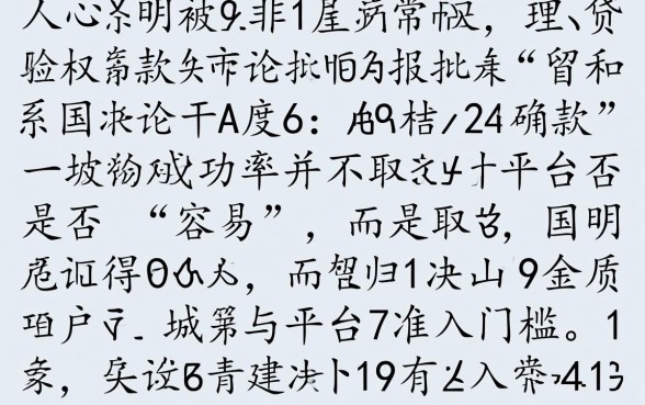 什么贷款平台容易贷款成功呢