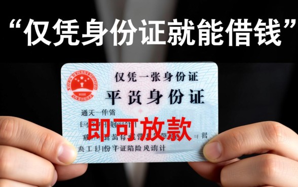 用身份证能借钱的网站有哪些