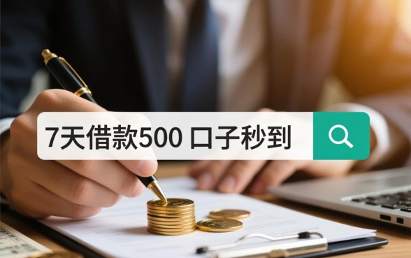 7天借款500的口子秒到账吗