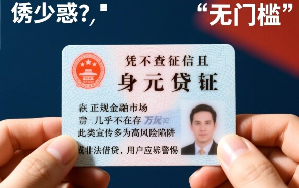个人身份证贷款2万不查征信是真的吗