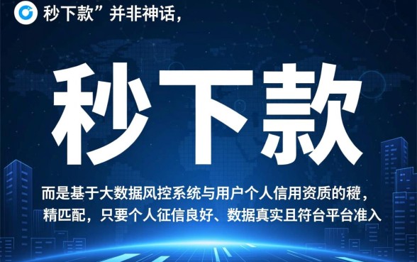 有什么小贷可以秒下款的软件