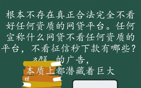 什么网贷不看任何资质的平台