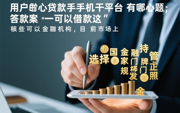 贷款手机平台有哪些可以借款
