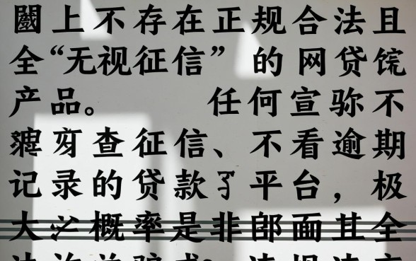 有什么网贷可以无视黑白征信