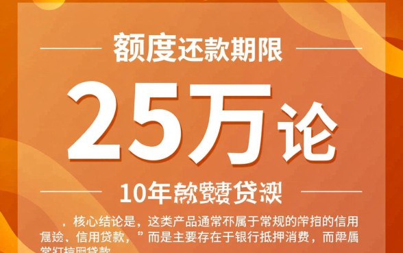 贷款25万十年还哪里贷