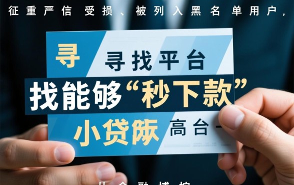 哪种黑户可以秒下的小贷平台