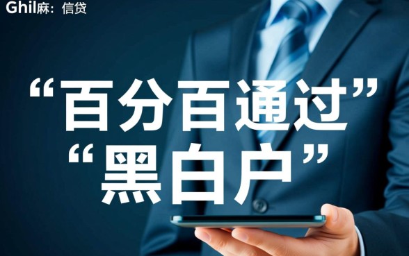 黑白户贷款百分百通过10万