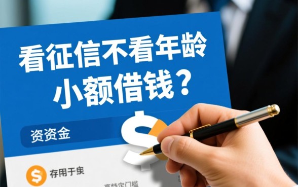 不看征信不看年龄的小额借钱怎么借