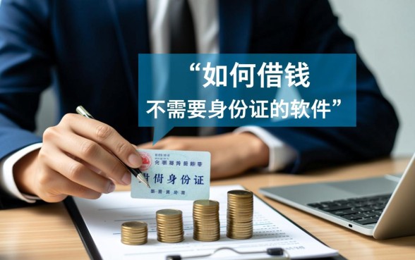 如何借钱不需要身份证的软件