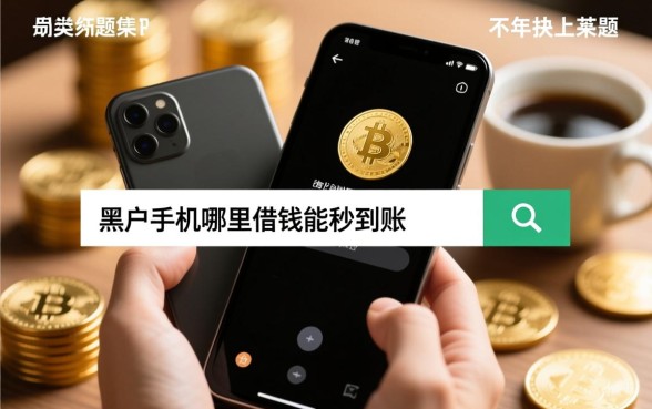 黑户手机哪里借钱能秒到账的