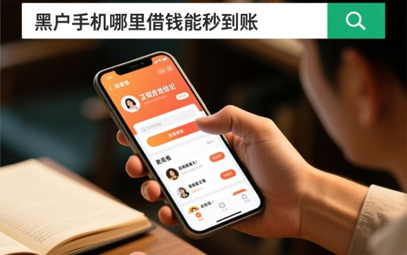 黑户手机哪里借钱能秒到账的