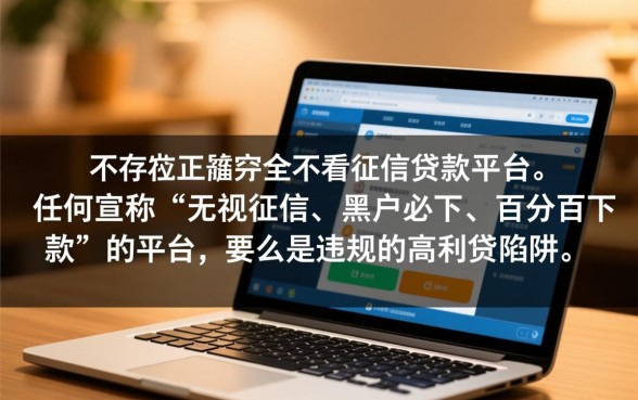 好下款的贷款平台不看征信吗