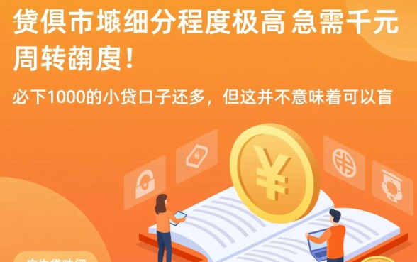 1000元小额贷款秒通过口子有哪些