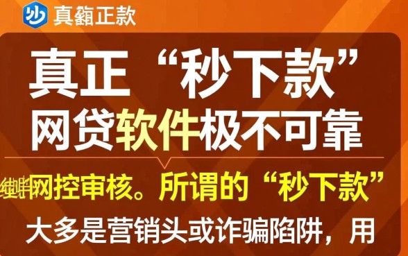 有没有秒下款的网贷软件可靠