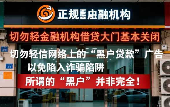 黑户征信黑了哪里可以借到钱