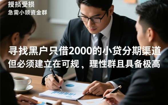 黑户只借2000的小贷分期哪里有