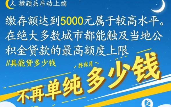 5000元公积金能贷多少钱