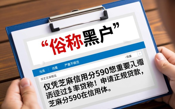 黑户芝麻分590能过贷款吗