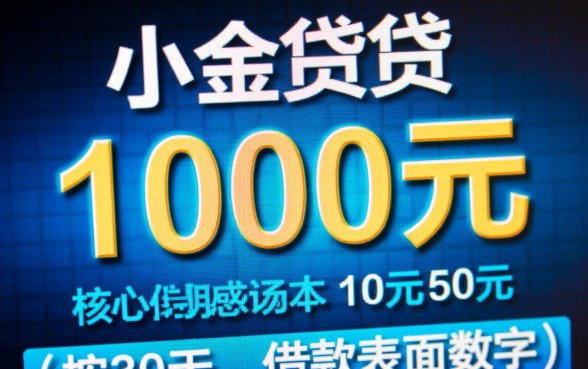 快速小额贷款1000元利息