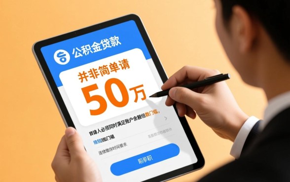 个人公积金贷款怎么贷50万
