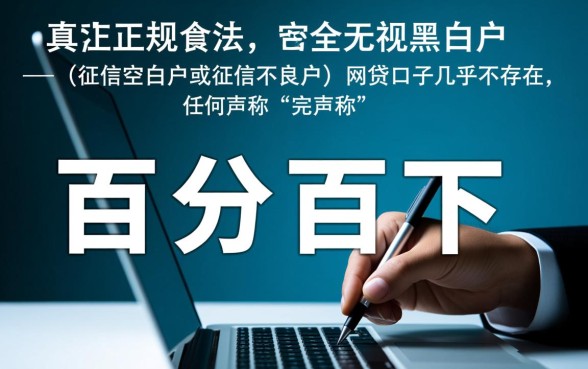 无视黑白户的网贷口子有哪些