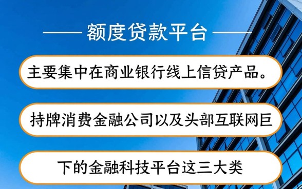 正规大额度贷款平台有哪些呢